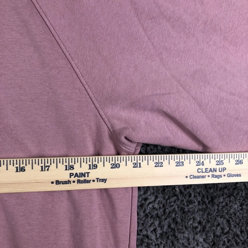 The North Face Sweatshirt Mens Medium Pink Fleece Pullover Crewneck Logo Graphic